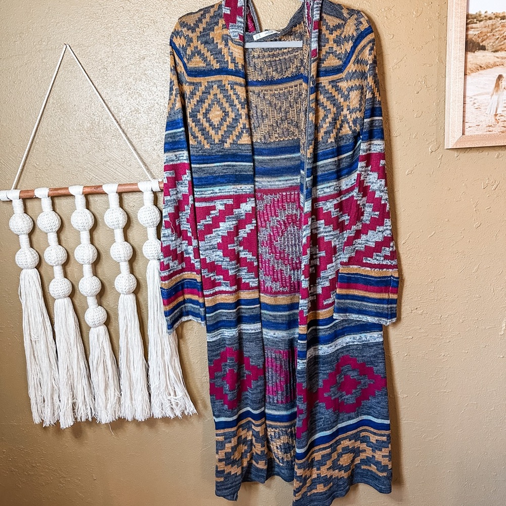 Aztec sweater duster - Picture 2 of 4